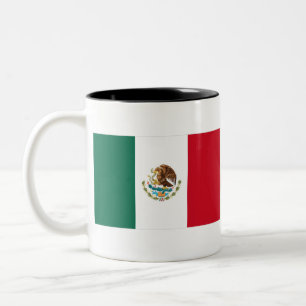 Mexiko-Flagge Zweifarbige Tasse