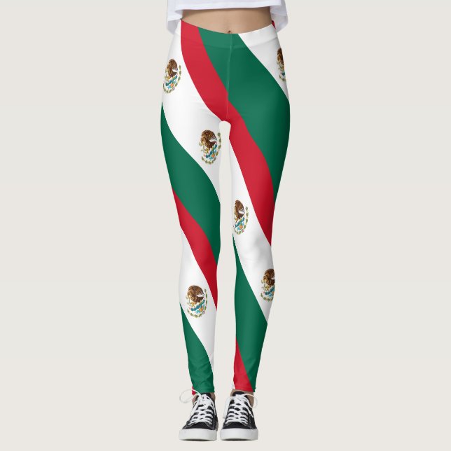 Mexiko-Flaggen-mexikanisches patriotisches Leggings (Vorderseite)