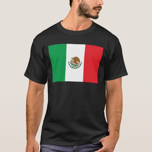 Mexiko-Flaggen-T - Shirt (Vorderseite)