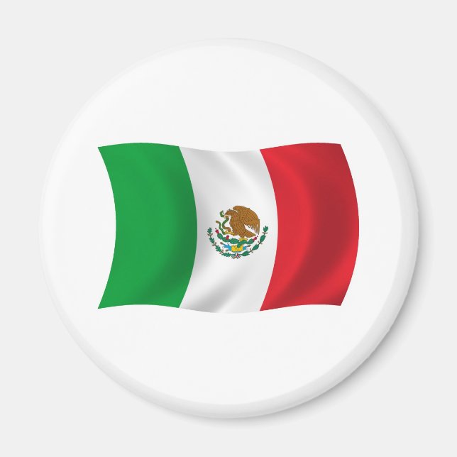 Mexiko-Flaggenmagnet Magnet (Vorne)