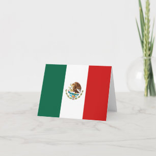 Mexiko-Flaggennotecard Karte