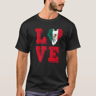 Mexiko Flaggenstaaten Liebe Mexiko 2 T-Shirt