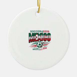 Mexiko Fußball 2026 Fußball Fett Land Typografie Keramik Ornament