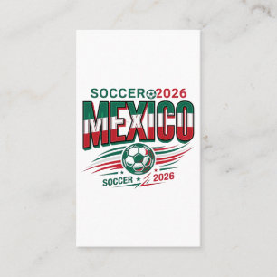 Mexiko Fußball 2026 Fußball Fett Land Typografie Visitenkarte