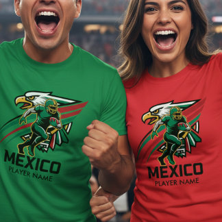 Mexiko Fußball Adler Dynamischer Nationalstolz Kun T-Shirt