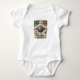 MEXIKO Fußball Custom 2026 Baby Strampler