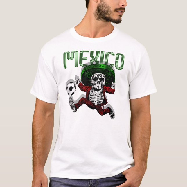 Mexiko-Fußball-EL Tri Futbol über Todesgeschenken T-Shirt (Vorderseite)