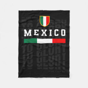 Mexiko Fußball Flagge Vintage Trikot Fan Pri Fleecedecke