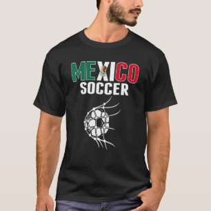 Mexiko Fußball im Netto-Ziel mexikanische Fußball  T-Shirt