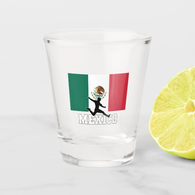 Mexiko Fußball-Nationalmannschaft Schnapsglas (Vorderseite)