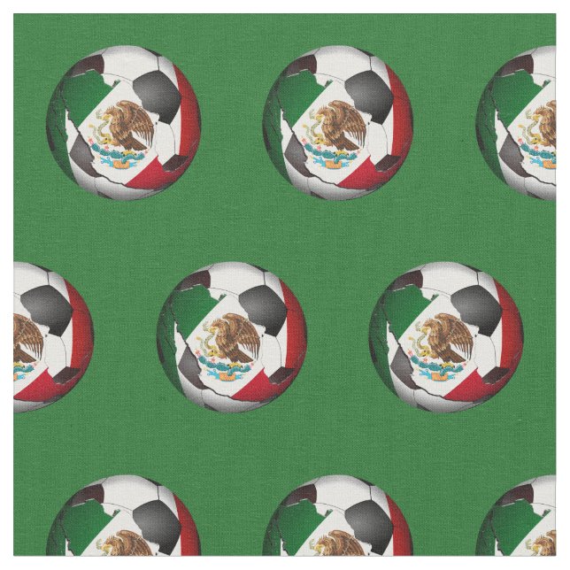 Mexiko Fußball Stoff (Nahaufnahme)