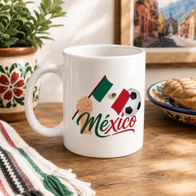 Mexiko Fußball Stolz  Kaffeetasse (Von Creator hochgeladen)