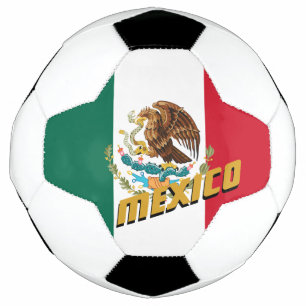 Mexiko-Fußball und mexikanische Flagge / Sport Fußball
