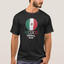 Mexiko Fußballmannschaft Athletik Flagge Fußball T-Shirt