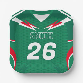 Mexiko-Fußballtrikot Benutzerdefinierter Name Numm Pappteller