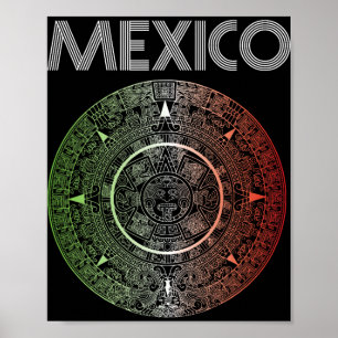 Mexiko Fußll Team Aztekischer Mexikanischer Latino Poster