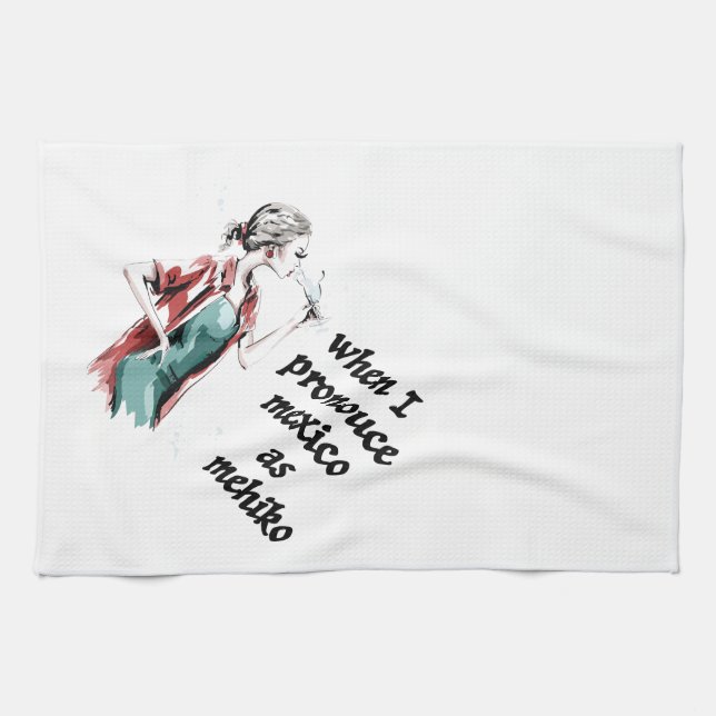 Mexiko Geschirrtuch (Horizontal)