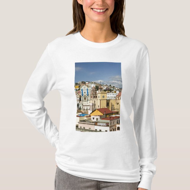 Mexiko, Guanajuato Staat, Guanajuato. Basilika T-Shirt (Vorderseite)