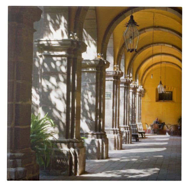 Mexiko, Guanajuato Staat, San Miguel de Allende. Fliese (Vorderseite)