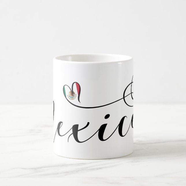 Mexiko Herzenflagge, Mexikanos Kaffeetasse (Mittel)