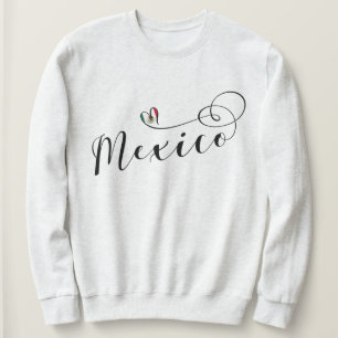 Mexiko Herzenflagge, Mexikanos Sweatshirt
