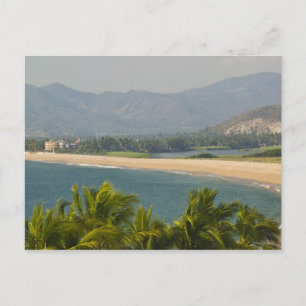 Mexiko, Jalisco, Barra de Navidad. Stadtstrand Postkarte