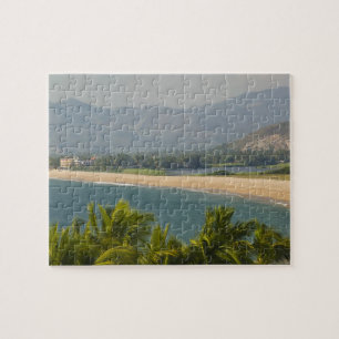 Mexiko, Jalisco, Barra de Navidad. Stadtstrand Puzzle