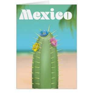Mexiko-Kaktus-Reiseposter