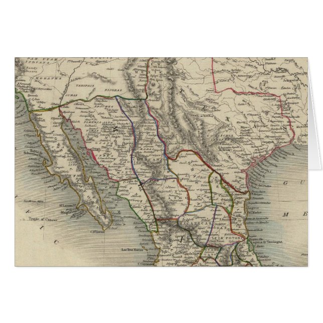 Mexiko, Kalifornien und Texas (Vorderseite (Horizontal))