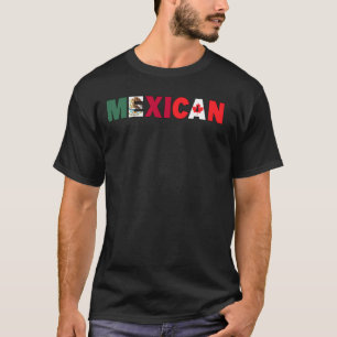 Mexiko Kanada Flaggenthema für halb kanadisch mexi T-Shirt