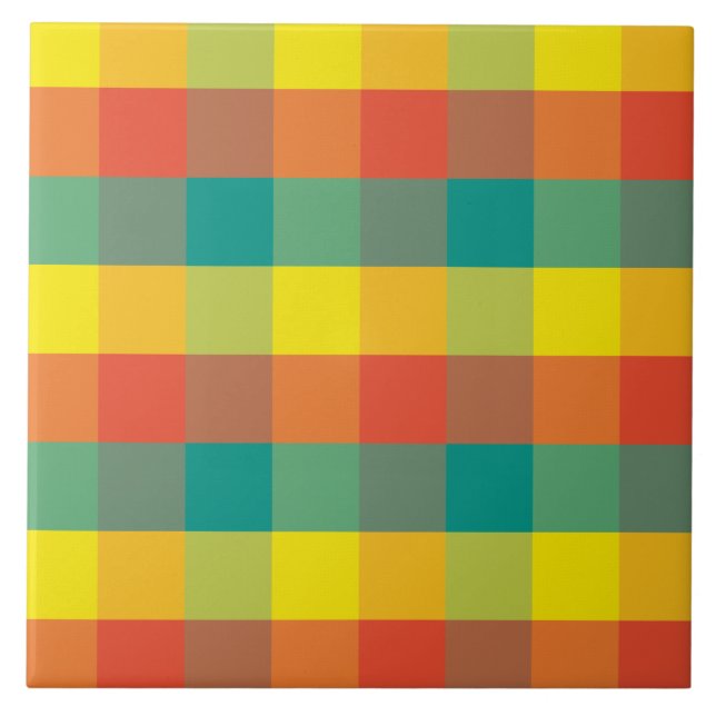 Mexiko Kariert Fliese (Vorderseite)