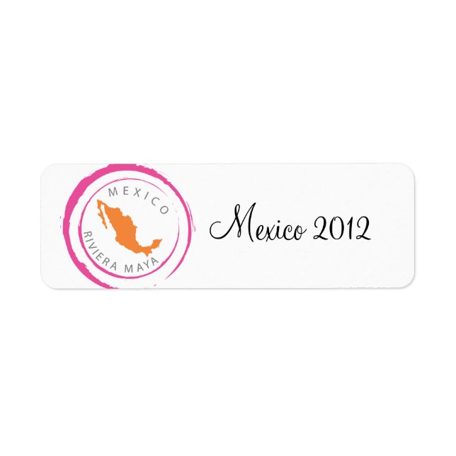 Mexiko-Karte und Anpassung Ihres Textes (Vorne)