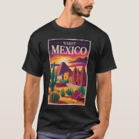Mexiko Kultur Illustration Reise Kunst Vintage