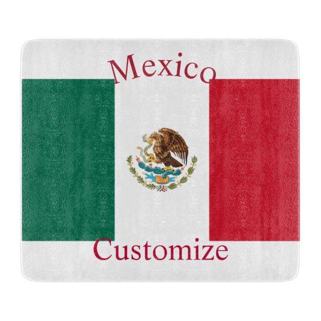 Mexiko Landesflagge Thunder_Cove Schneidebrett (Vorderseite)