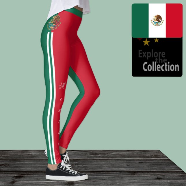 Mexiko Leggings, mexikanische Flagge /sport Leggings (Von Creator hochgeladen)