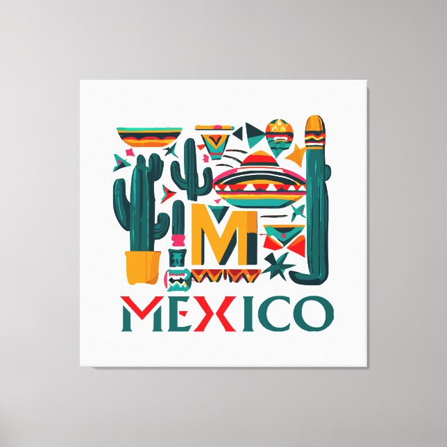 MEXIKO LEINWANDDRUCK (Vorderseite)