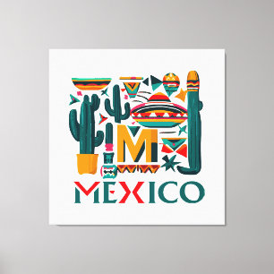 MEXIKO LEINWANDDRUCK
