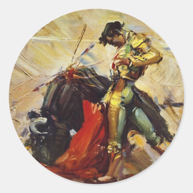 Mexiko Matador Runder Aufkleber (Vorderseite)