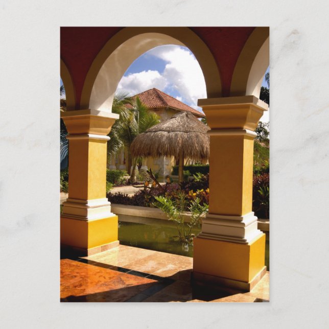 Mexiko, Maya Riviera, Architektur in Iberostar Postkarte (Vorderseite)