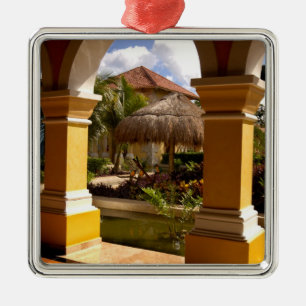 Mexiko, Mayan Riviera, Architektur im Iberostar Ornament Aus Metall