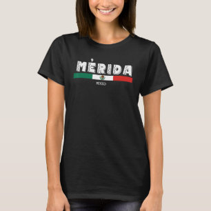 Mexiko Mérida Mexiko Mexikanische Flagge T-Shirt