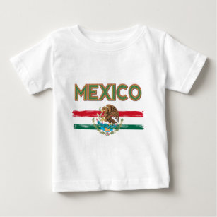 Mexiko-mexikanische Flagge Baby T-shirt