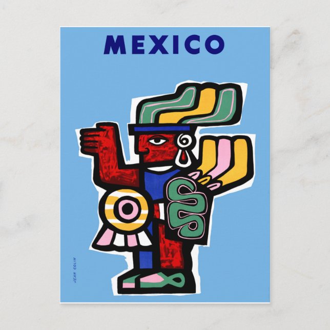 Mexiko, mexikanische Kunst Postkarte (Vorderseite)