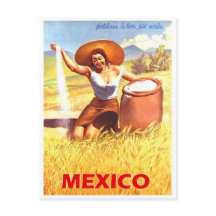 Mexiko, mexikanisches Mädchen auf einer Farm, Vint