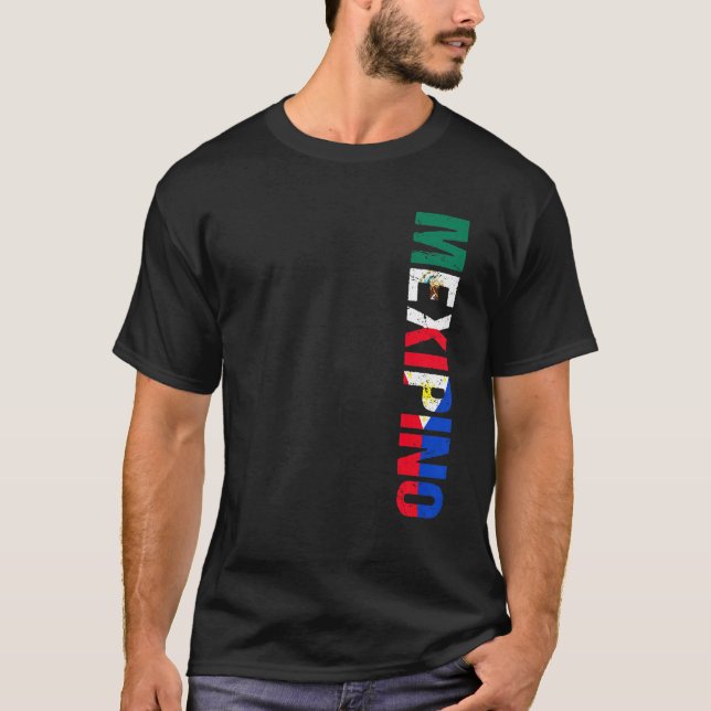 Mexiko Mexiko Philippinen Flaggenstaat Ancestine F T-Shirt (Vorderseite)