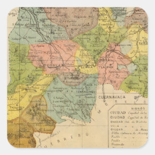 Mexiko, Mexiko Quadratischer Aufkleber