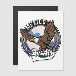 Mexiko mit dem Flug-Patch. Magnetkarte