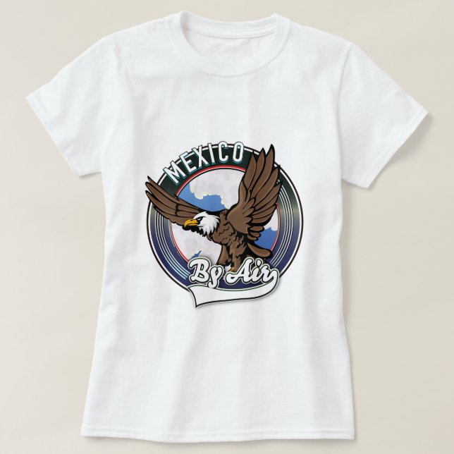 Mexiko mit dem Flug-Patch. T-Shirt (Design vorne)