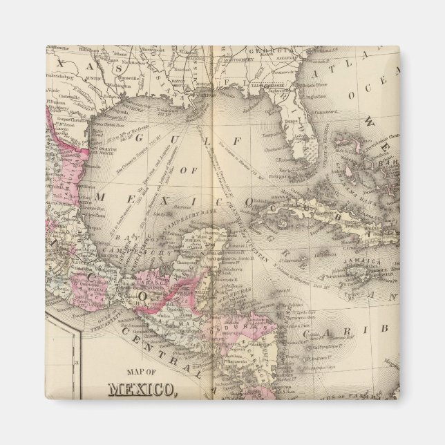 Mexiko, Mittelamerika, Westindien Magnet (Vorne)