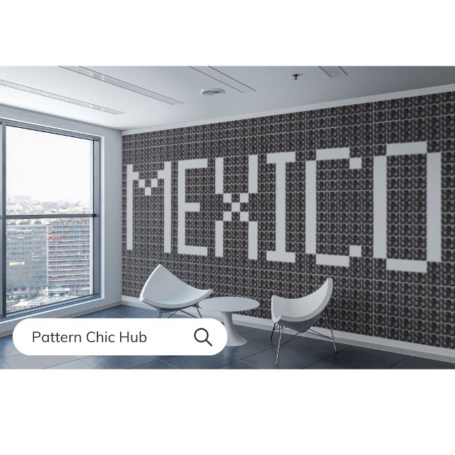 Mexiko Moderner Zuckerschädel Elegant dekorativ Fliese (Von Creator hochgeladen)